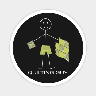 Funny Mens Quilting Guy Magnet